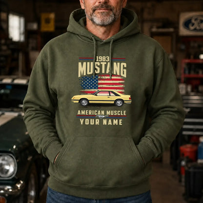 1983 Mustang Muscle Car Personalized Apparel
