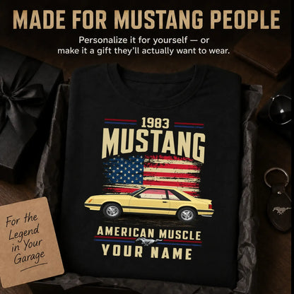 1983 Mustang Muscle Car Personalized Apparel