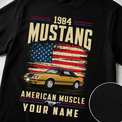 1984 Mustang Muscle Car Personalized Apparel