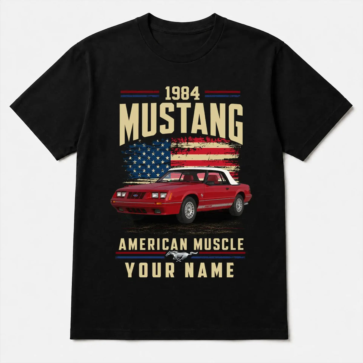 1984 Mustang Muscle Car Personalized Apparel