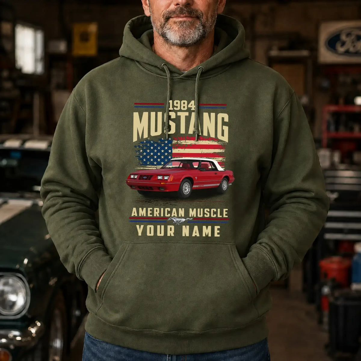 1984 Mustang Muscle Car Personalized Apparel