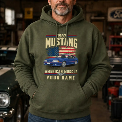 1987 Mustang Muscle Car Personalized Apparel