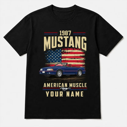 1987 Mustang Muscle Car Personalized Apparel
