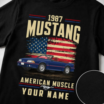 1987 Mustang Muscle Car Personalized Apparel