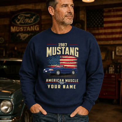 1987 Mustang Muscle Car Personalized Apparel