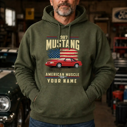 1987 Mustang Muscle Car Personalized Apparel