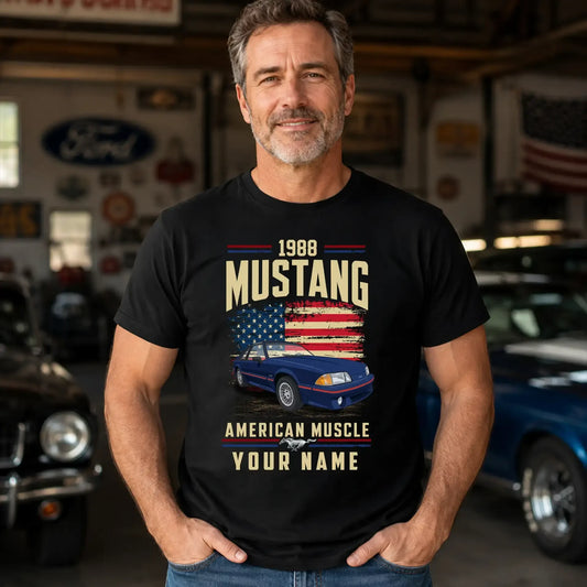 1988 Mustang Muscle Car Personalized Apparel