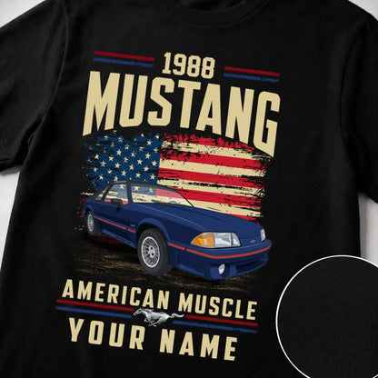1988 Mustang Muscle Car Personalized Apparel