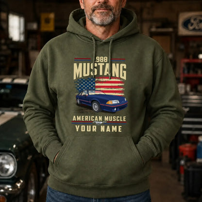 1988 Mustang Muscle Car Personalized Apparel