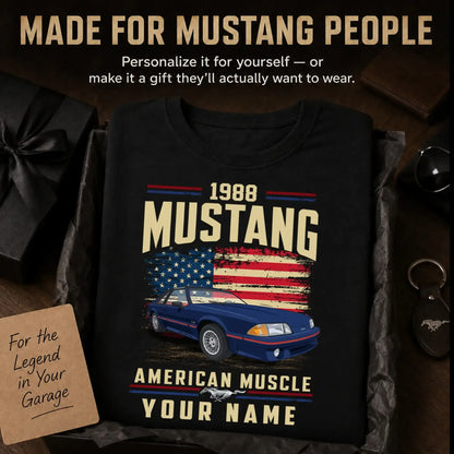 1988 Mustang Muscle Car Personalized Apparel