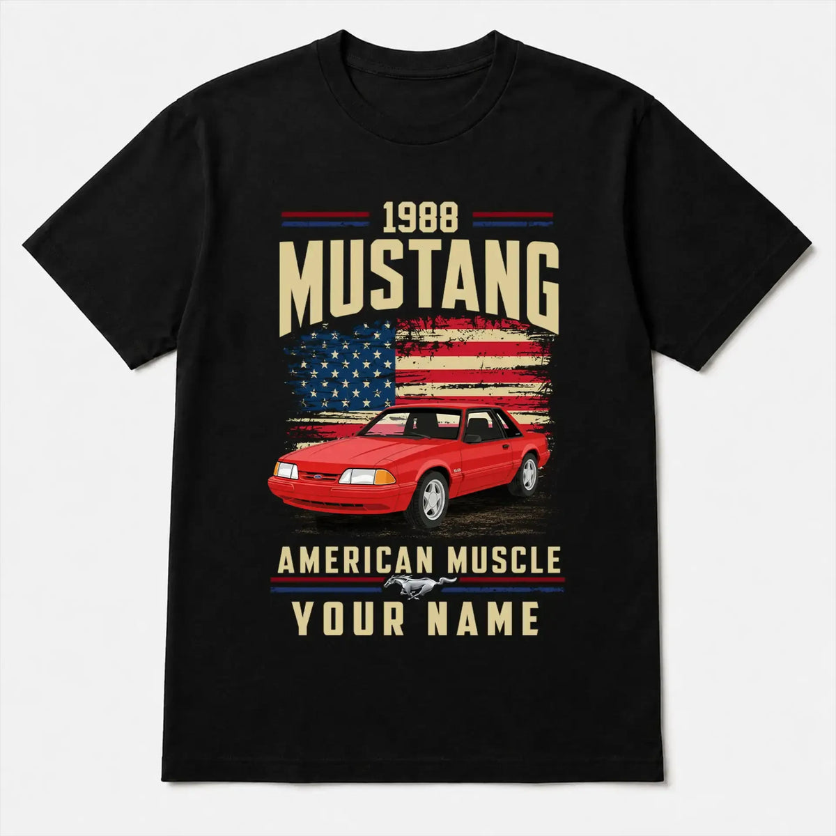 1988 Mustang Muscle Car Personalized Apparel
