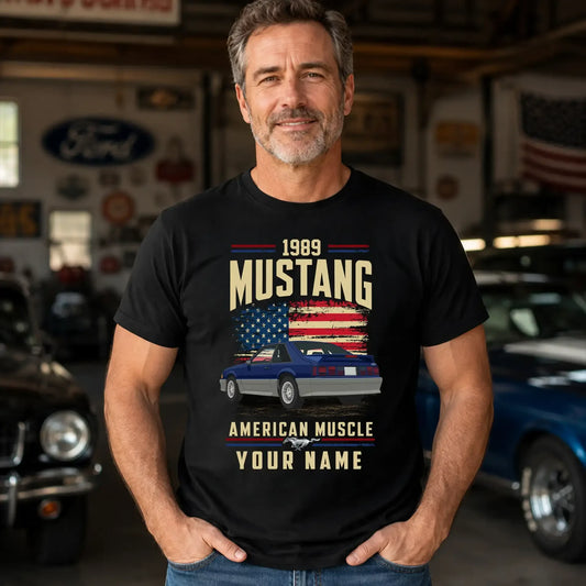 1989 Mustang Muscle Car Personalized Apparel