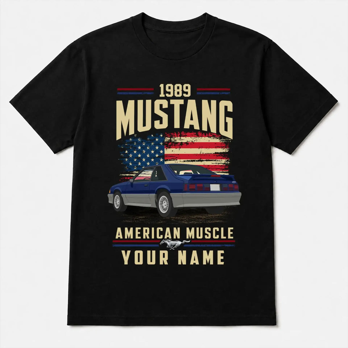 1989 Mustang Muscle Car Personalized Apparel