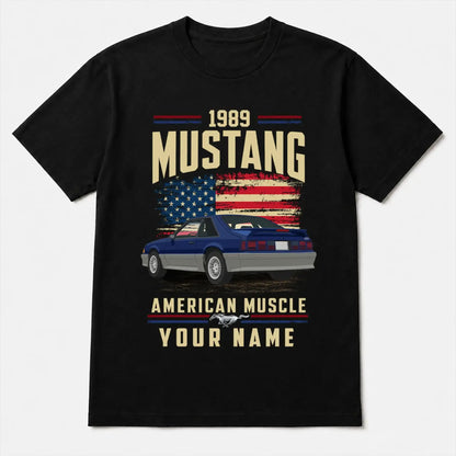 1989 Mustang Muscle Car Personalized Apparel