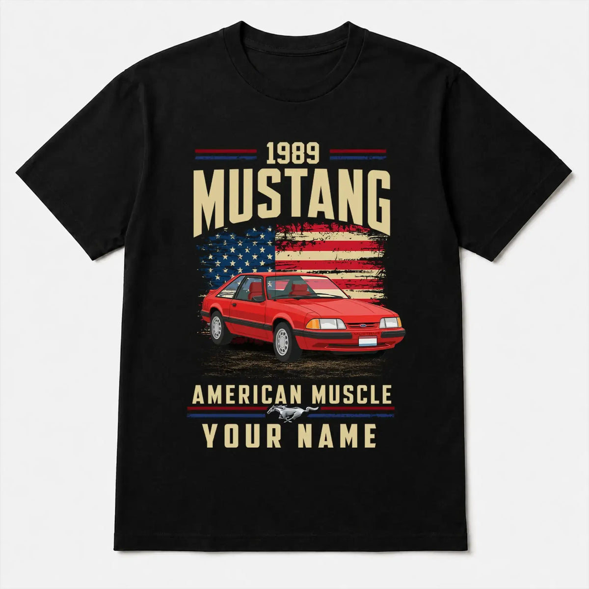 1989 Mustang Muscle Car Personalized Apparel