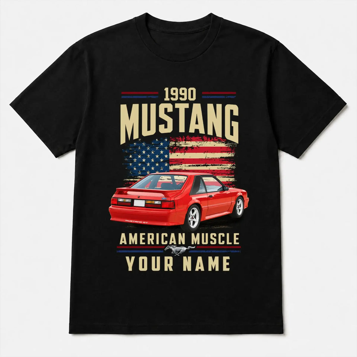 1990 Mustang Muscle Car Personalized Apparel