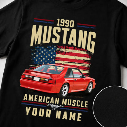 1990 Mustang Muscle Car Personalized Apparel