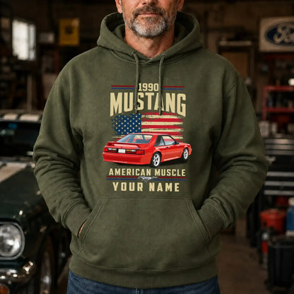 1990 Mustang Muscle Car Personalized Apparel
