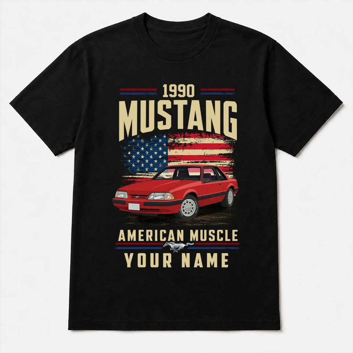 1990 Mustang Muscle Car Personalized Apparel