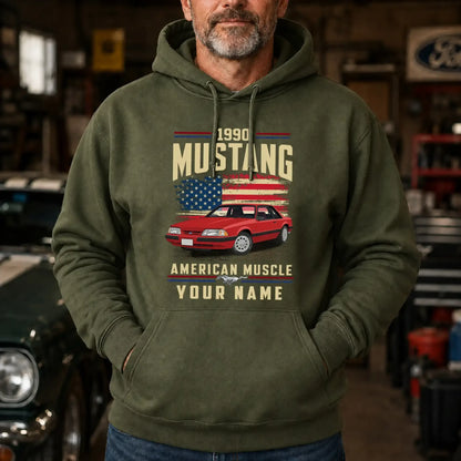 1990 Mustang Muscle Car Personalized Apparel