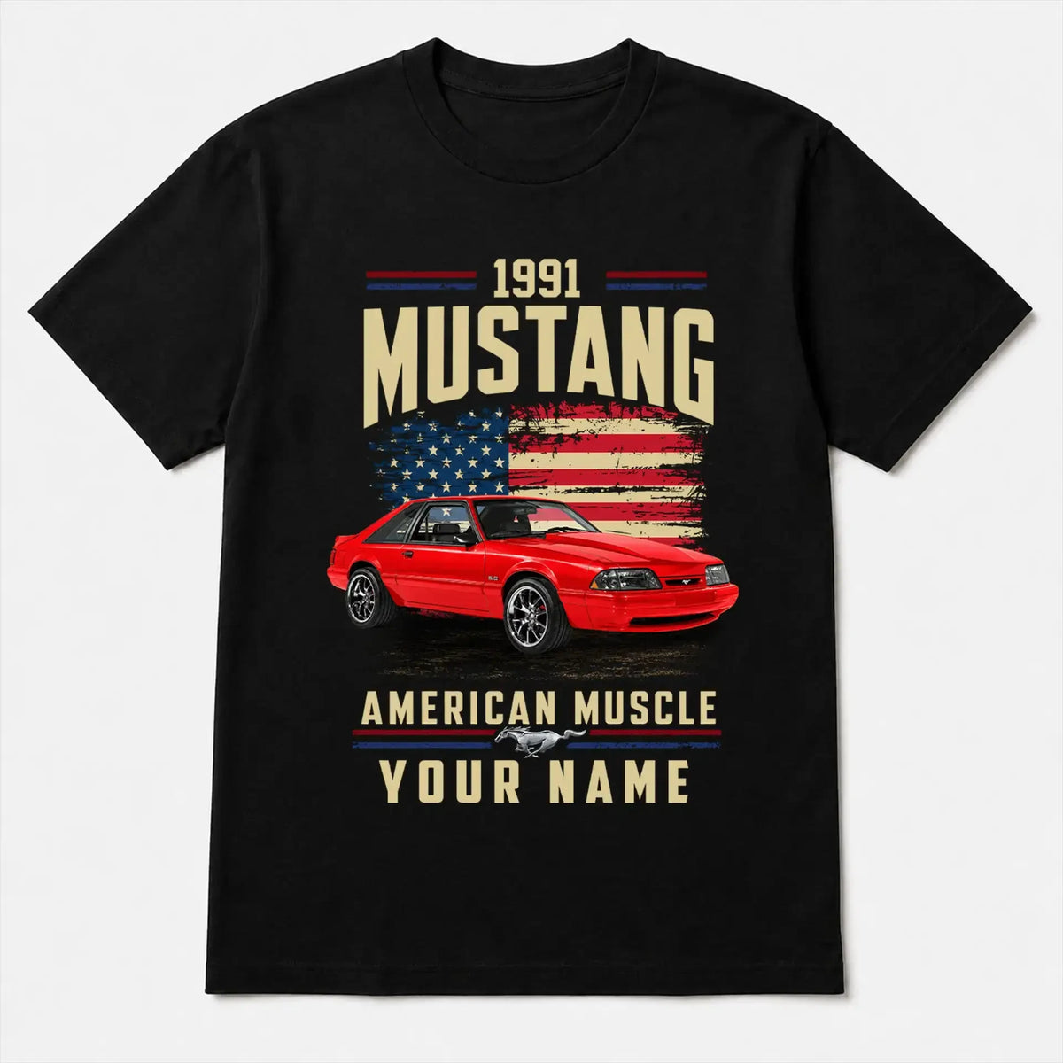 1991 Mustang Muscle Car Personalized Apparel