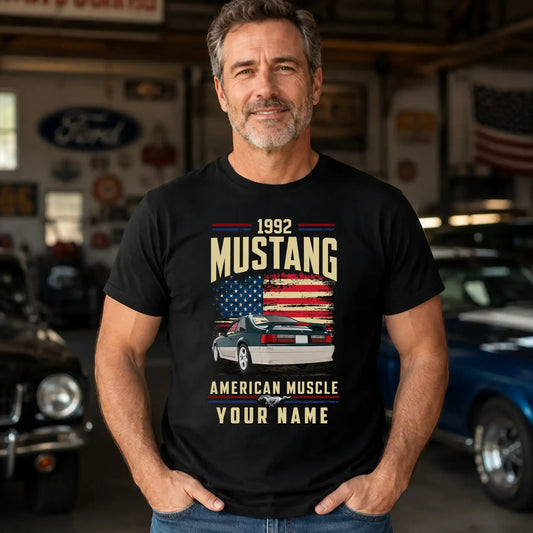 1992 Mustang Muscle Car Personalized Apparel