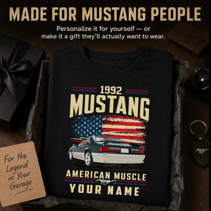 1992 Mustang Muscle Car Personalized Apparel