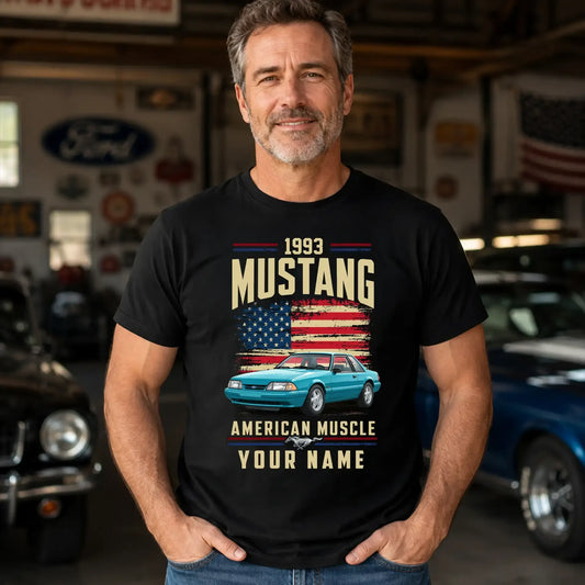 1993 Mustang Muscle Car Personalized Apparel