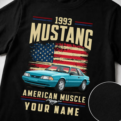 1993 Mustang Muscle Car Personalized Apparel