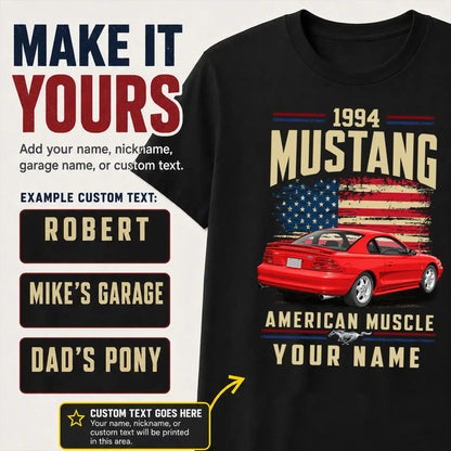 1994 Mustang Muscle Car Personalized Apparel