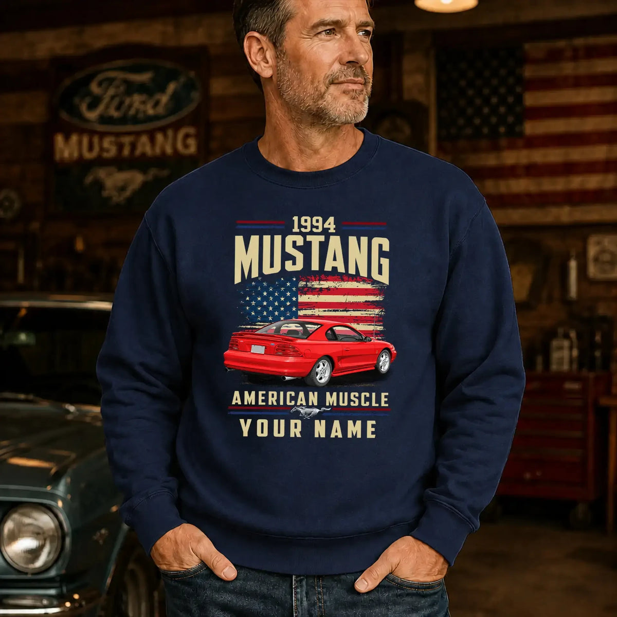 1994 Mustang Muscle Car Personalized Apparel