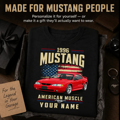 1996 Mustang Muscle Car Personalized Apparel