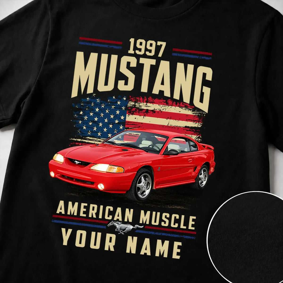1997 Mustang Muscle Car Personalized Apparel