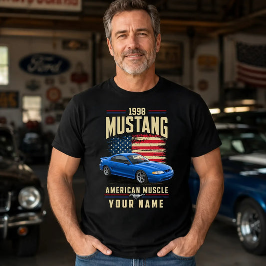 1998 Mustang Muscle Car Personalized Apparel