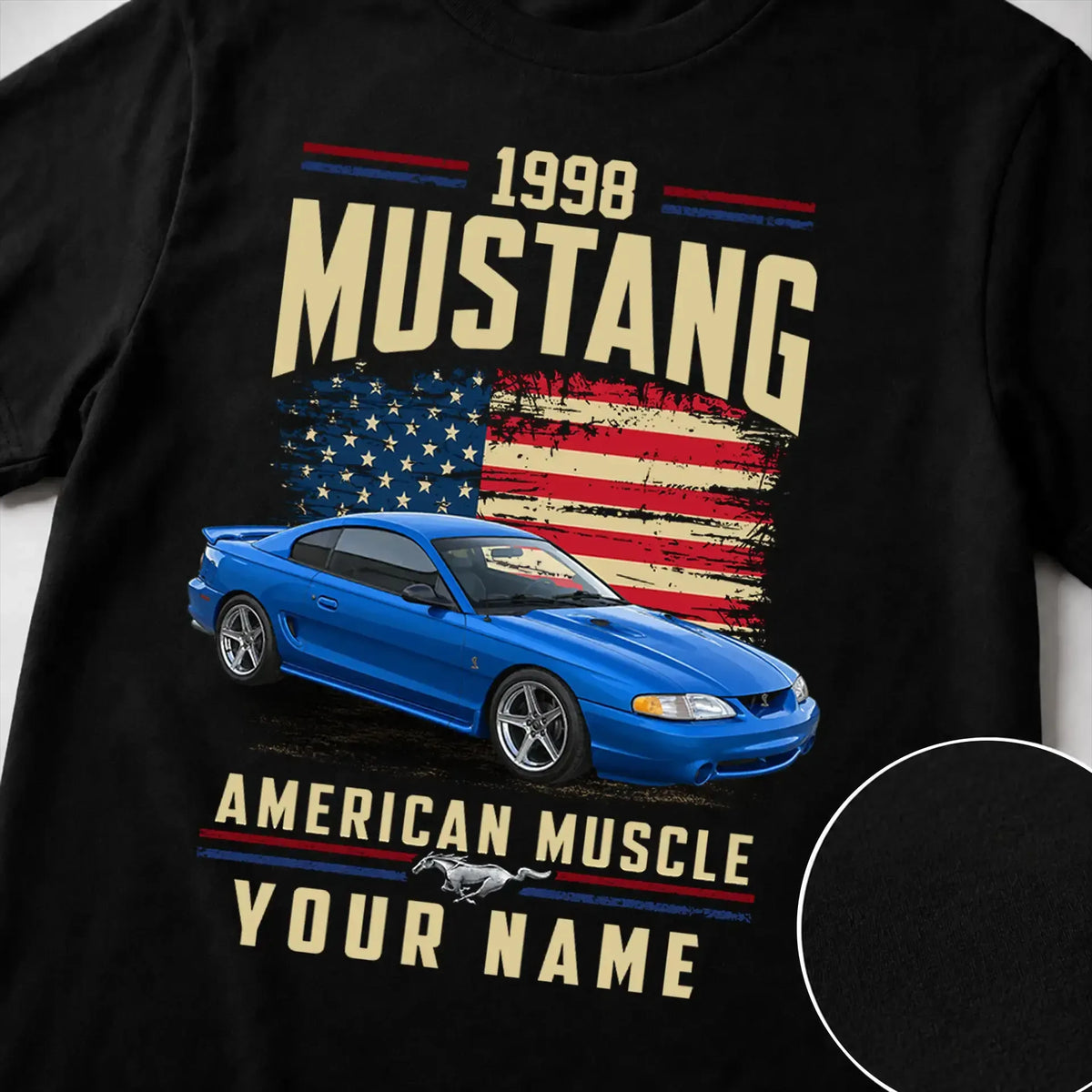 1998 Mustang Muscle Car Personalized Apparel