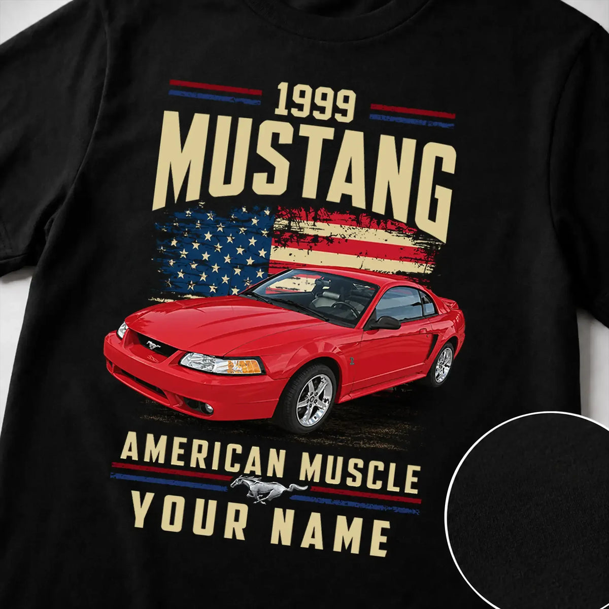 1999 Mustang Muscle Car Personalized Apparel