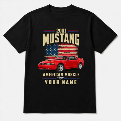 2001 Mustang Muscle Car Personalized Apparel
