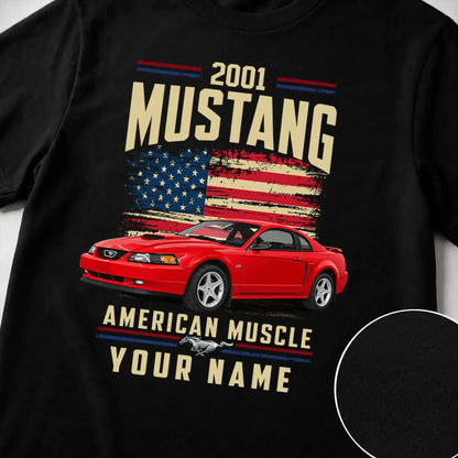 2001 Mustang Muscle Car Personalized Apparel