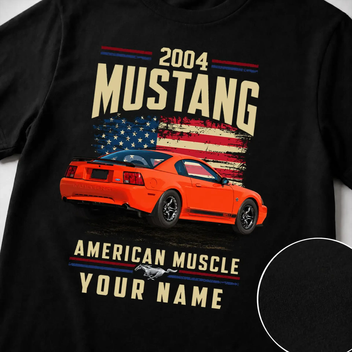 2004 Mustang Muscle Car Personalized Apparel