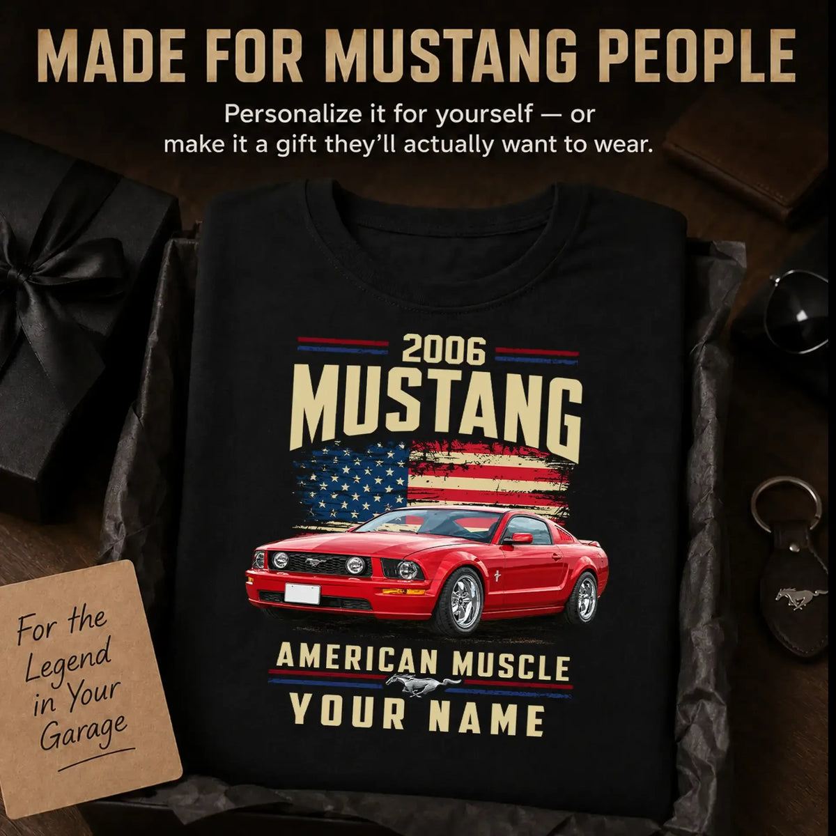 2006 Mustang Muscle Car Personalized Apparel