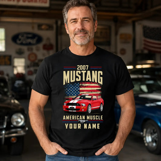 2007 Mustang Muscle Car Personalized Apparel