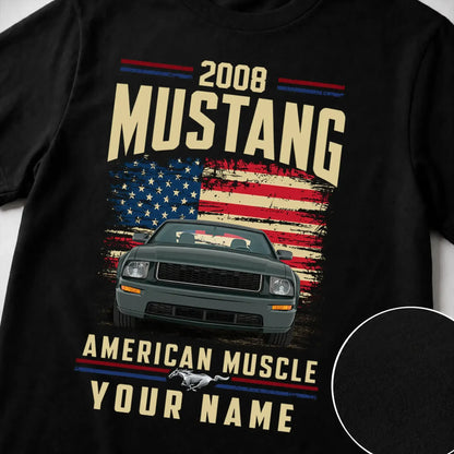 2008 Mustang Muscle Car Personalized Apparel