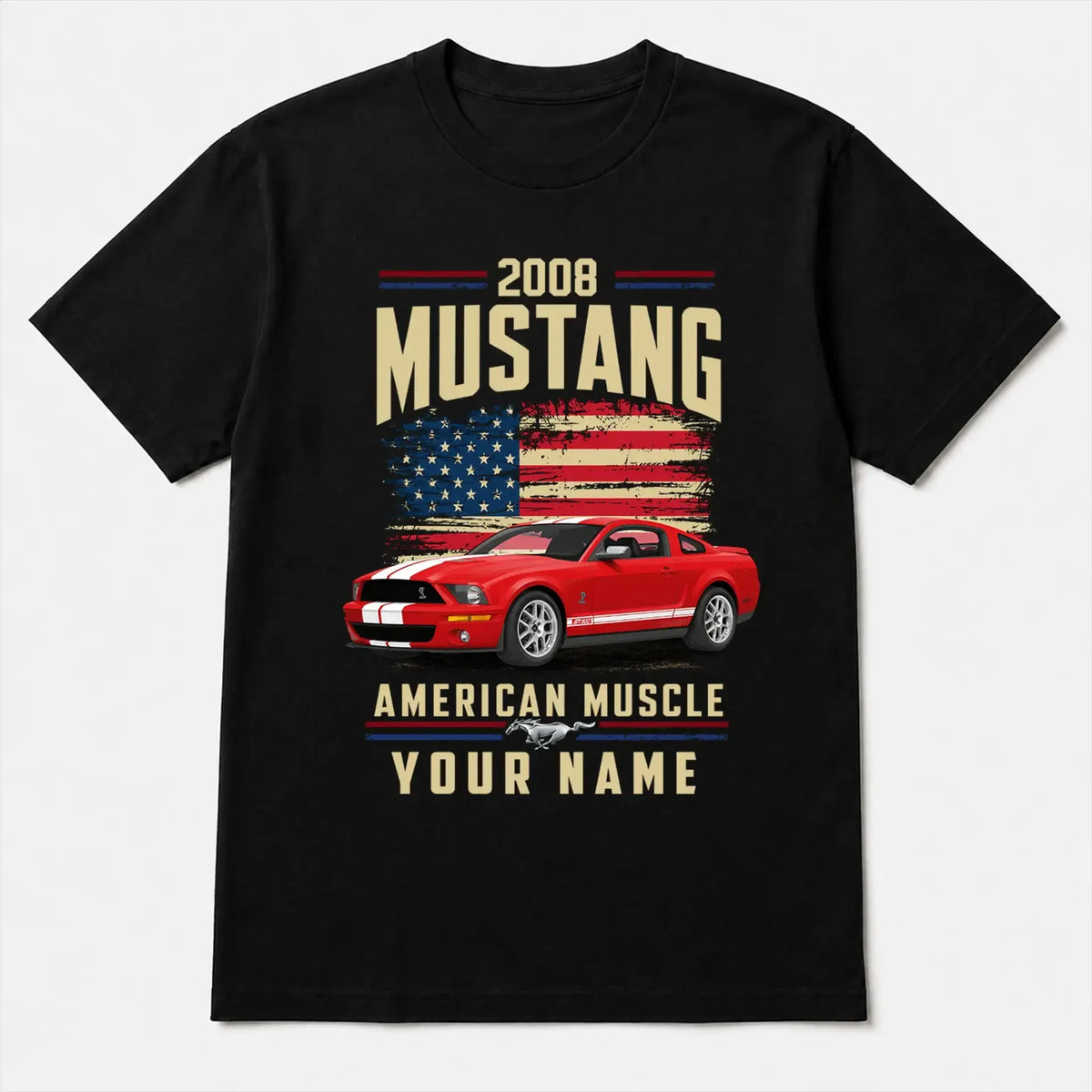 2008 Mustang Muscle Car Personalized Apparel