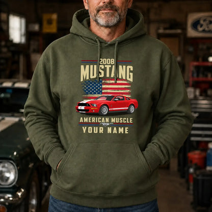 2008 Mustang Muscle Car Personalized Apparel