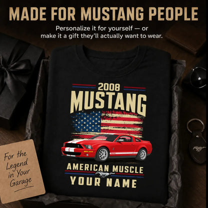 2008 Mustang Muscle Car Personalized Apparel