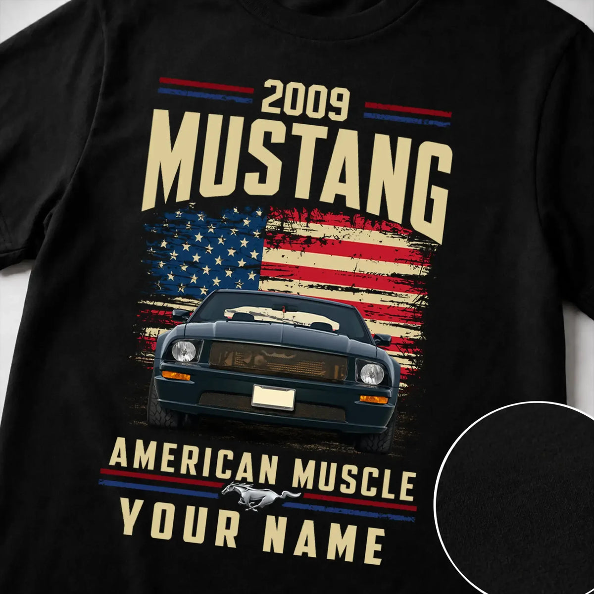 2009 Mustang Muscle Car Personalized Apparel