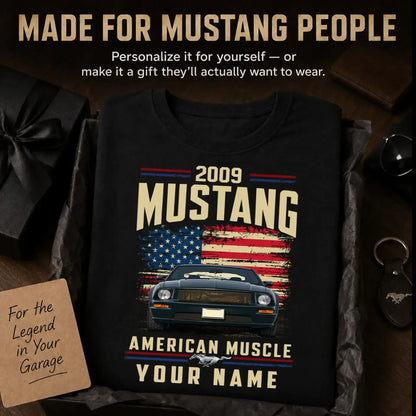 2009 Mustang Muscle Car Personalized Apparel