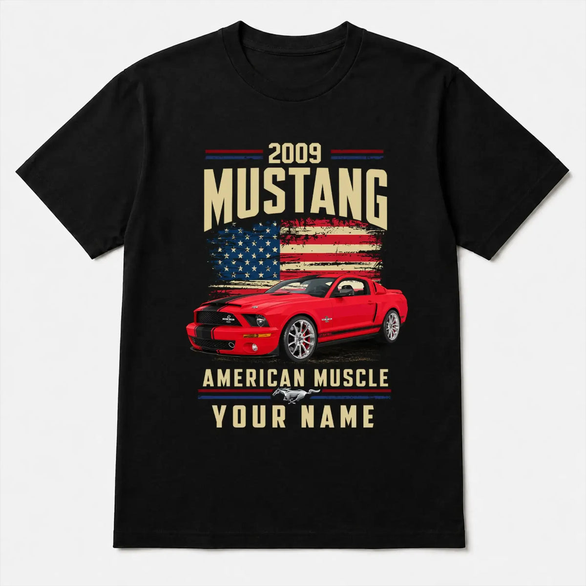 2009 Mustang Muscle Car Personalized Apparel
