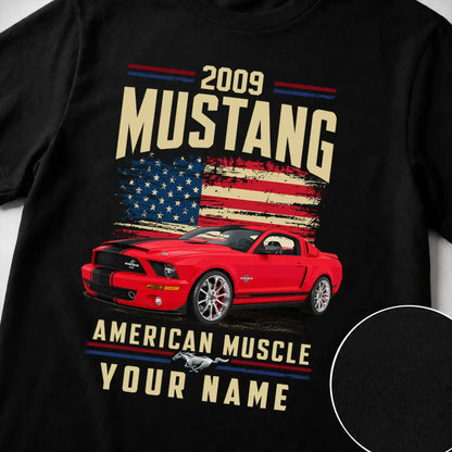 2009 Mustang Muscle Car Personalized Apparel