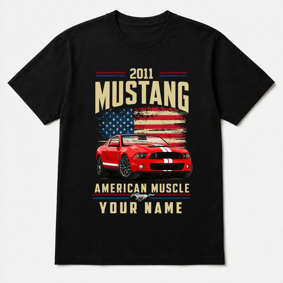 2011 Mustang Muscle Car Personalized Apparel